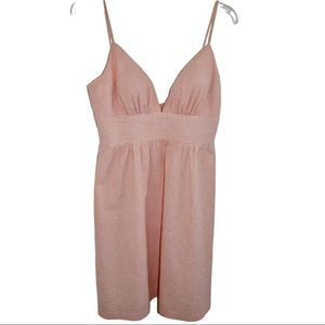 LulaKate Orange Seersucker Dress - Sz 8